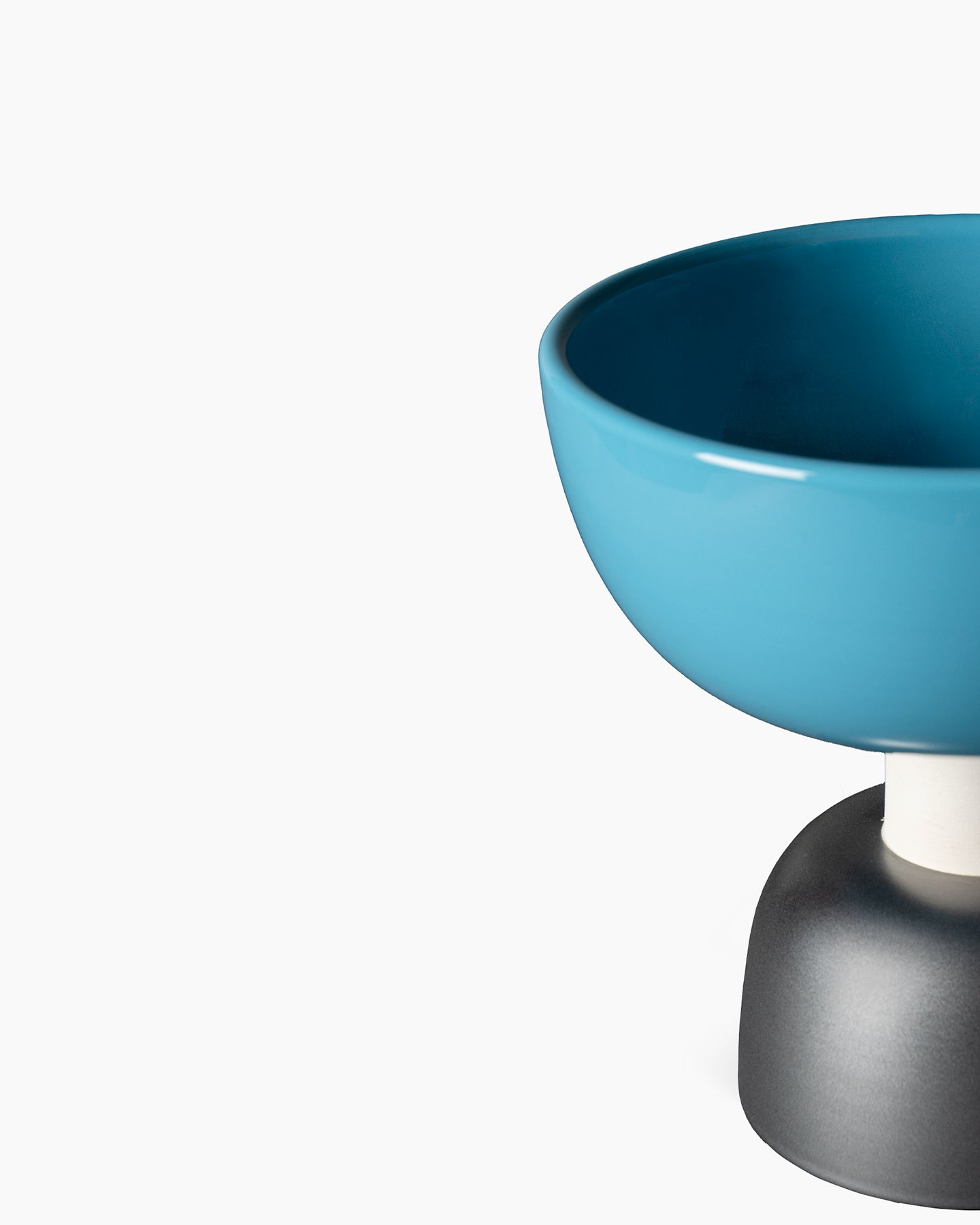 bitossi-ceramiche-alzata-coppa-ettore-sottsass-1959-turchese-rame image 3