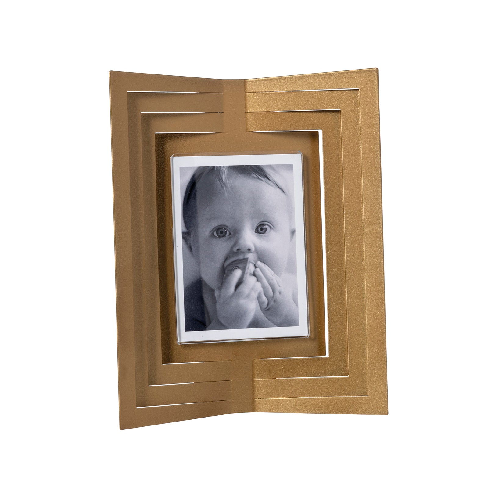 arti-mestieri-portafoto-vibra-piccolo-oro-laccato-18-8x23-cm image 1