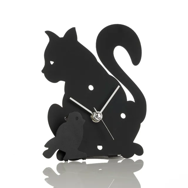 arti-mestieri-kat-orologio-da-tavolo-gatto image 1