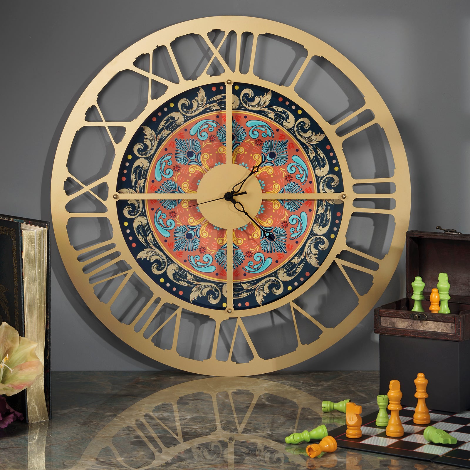 arti-mestieri-maiolica-orologio-da-parete-design image 3