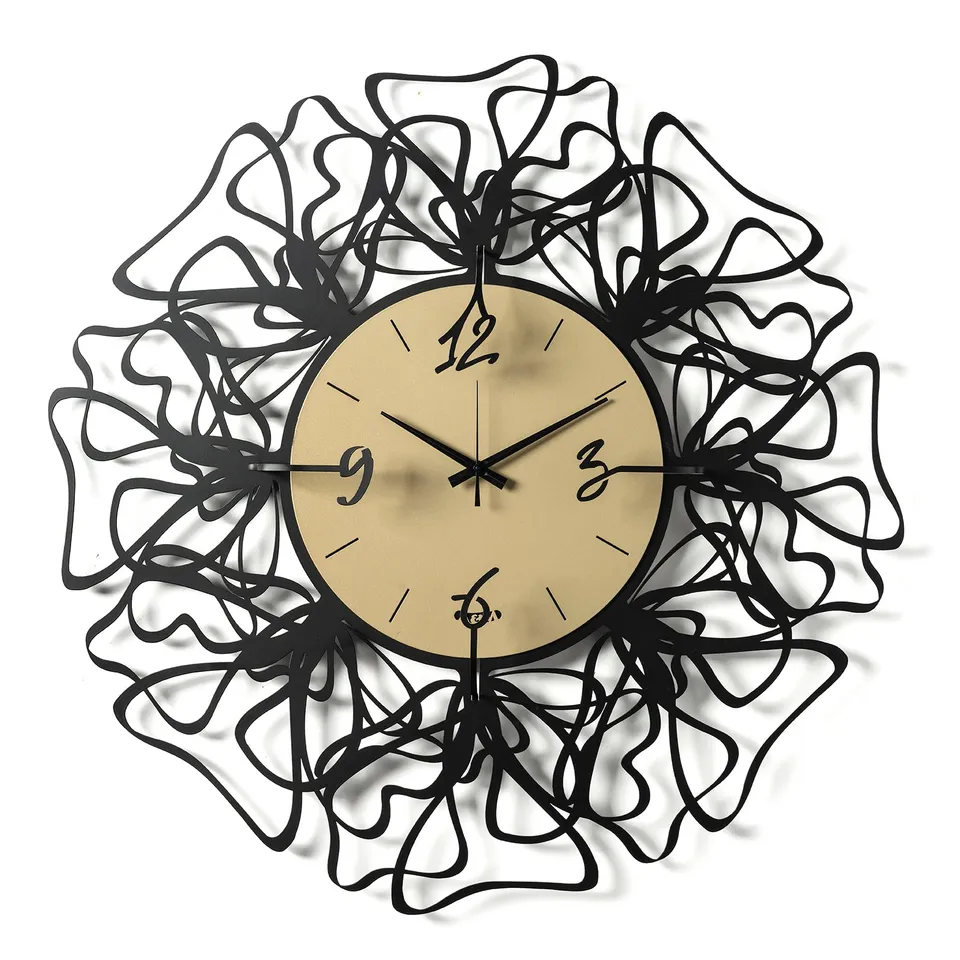 arti-mestieri-linea-orologio-da-parete-particolare-in-ferro image 1