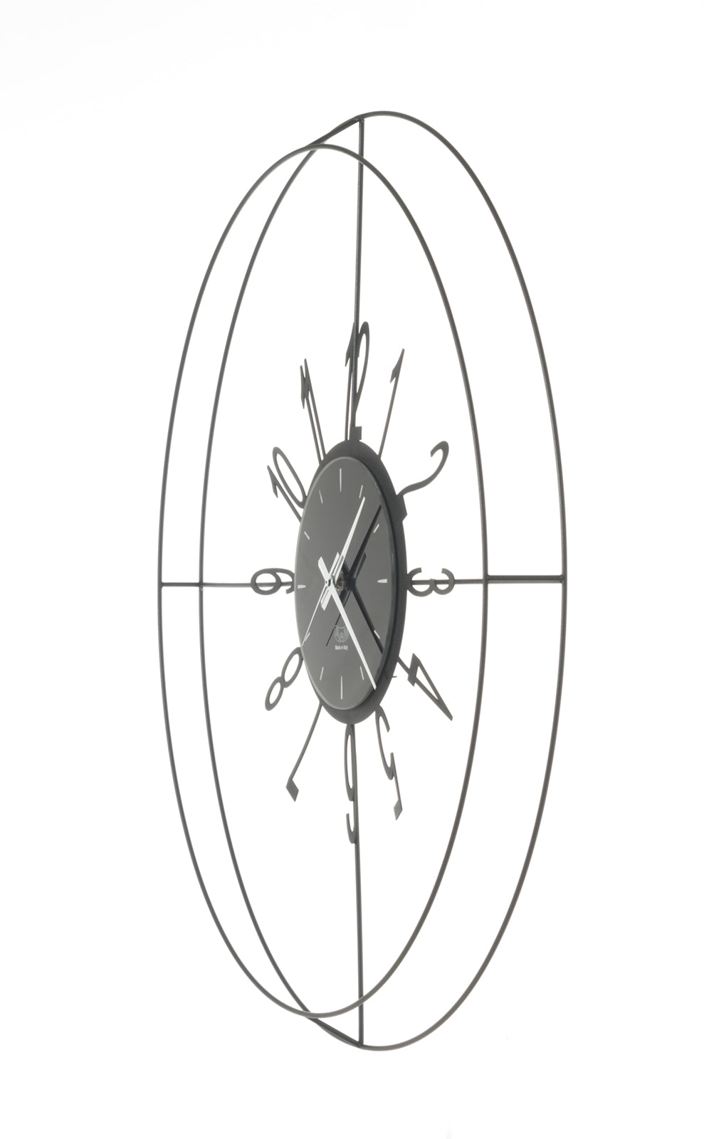 arti-mestieri-voyager-orologio-da-parete-di-design-70-cm-nero image 2