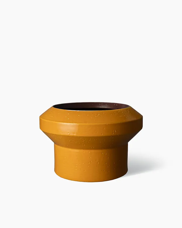 bitossi-ceramiche-vaso-bolo-tribe-arik-levy-giallo-brillante image 1