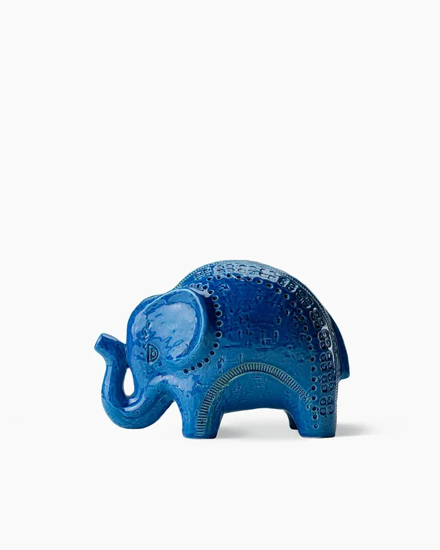bitossi-ceramiche-figura-elefante-rimini-blu-aldo-londi-2 image 1