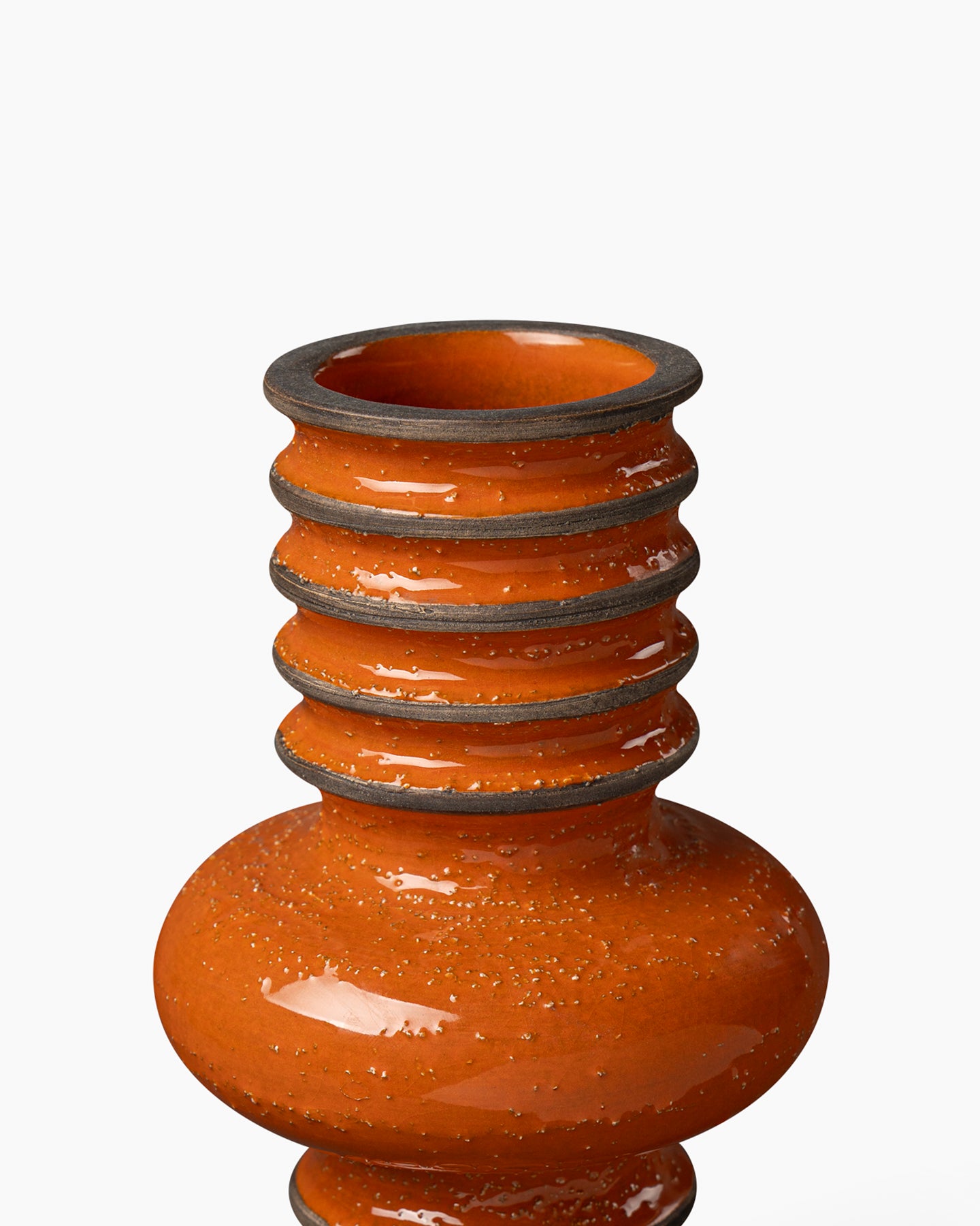 bitossi-ceramiche-vaso-revolver-christoph-radl-cristallina-arancio image 3