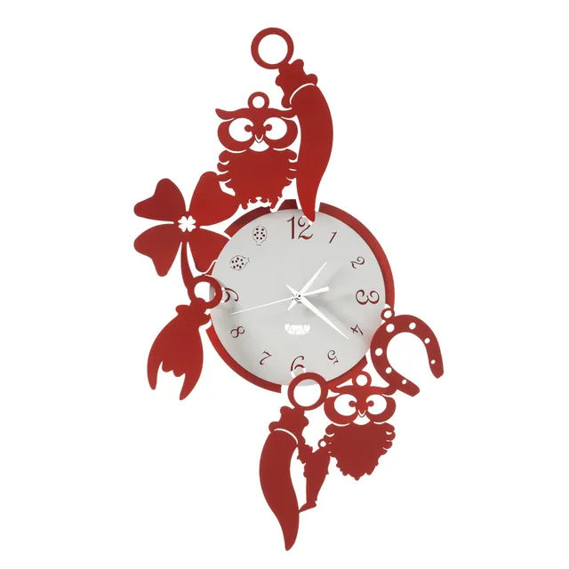 arti-mestieri-good-luck-orologio-da-parete-di-design-portafortuna image 1