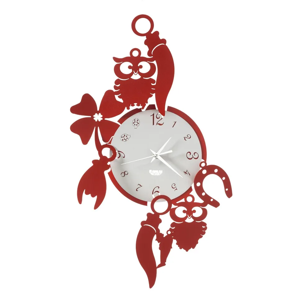 arti-mestieri-good-luck-orologio-da-parete-di-design-portafortuna image 1