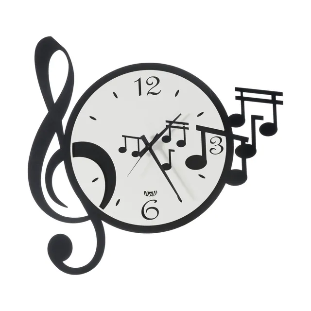 arti-mestieri-musica-orologio-parete-50x47-cm-chiave-note image 1