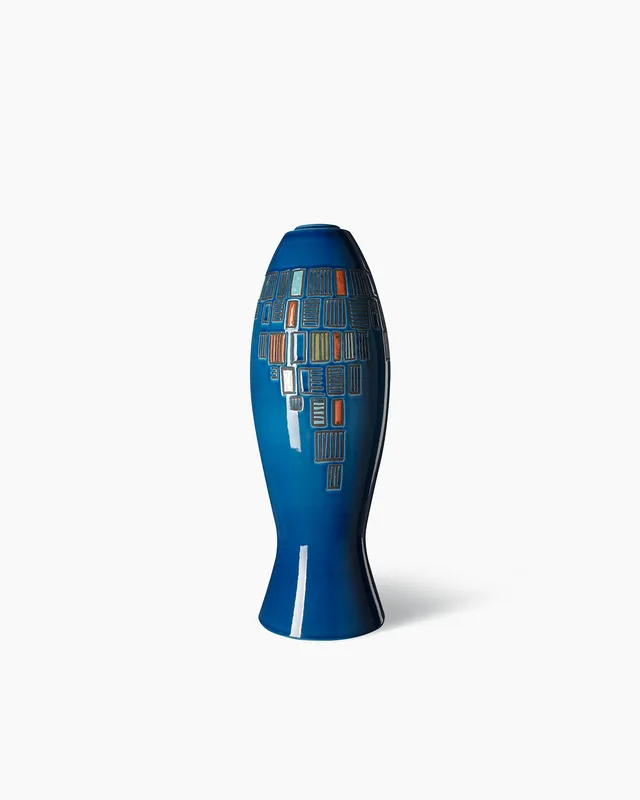 bitossi-ceramiche-vaso-aldo-londi-1963-decoro-capogrossi-edizione-99 image 1