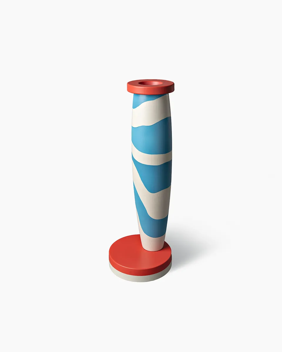 bitossi-ceramiche-vaso-j-sowden-untitled-bianco-turchese-rosso image 1