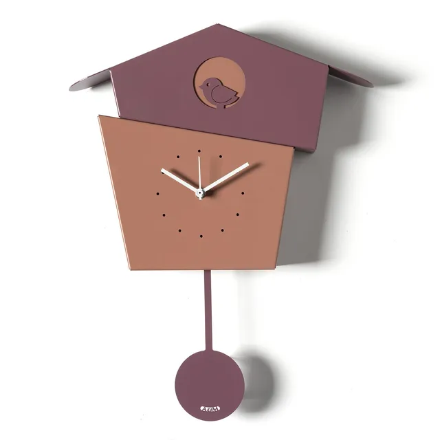 arti-mestieri-orologio-a-pendolo-picchiarello-moderno-da-parete image 1