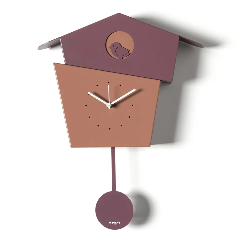 arti-mestieri-orologio-a-pendolo-picchiarello-moderno-da-parete image 1