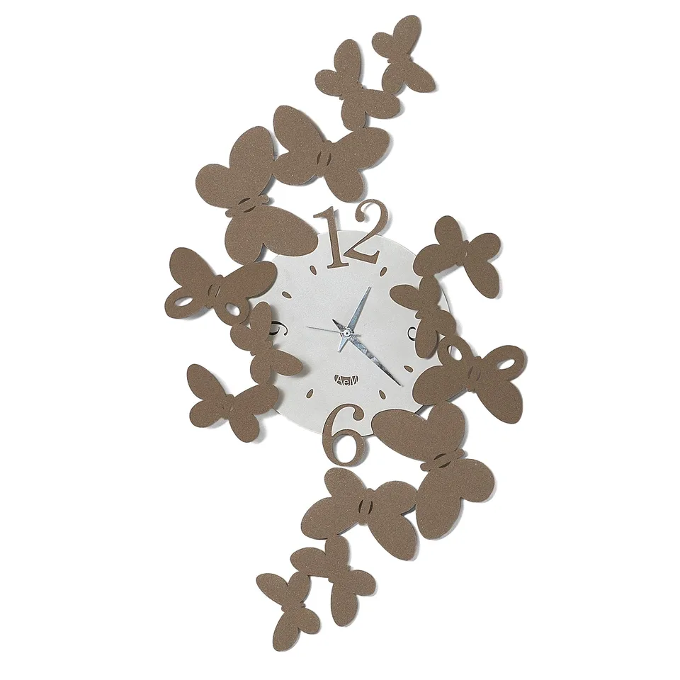 arti-mestieri-orologio-da-parete-papillon-piccolo-32x56-cm image 1