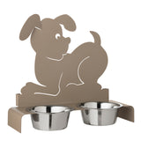 arti-mestieri-porta-ciotole-cane-rialzato-40x17x38-cm-in-ferro-beige-nero image 4
