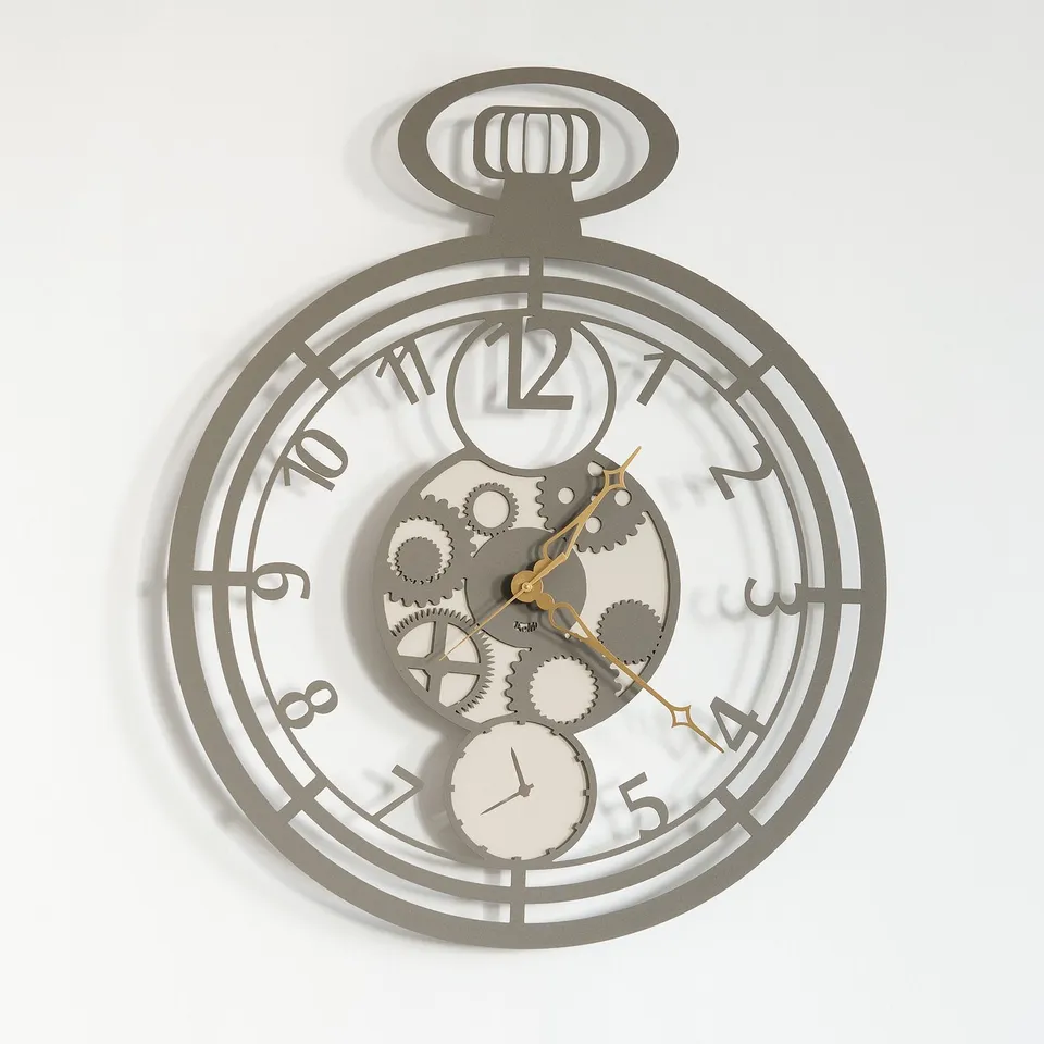 arti-mestieri-orologio-cipollone-tasca-da-parete-ferro image 1
