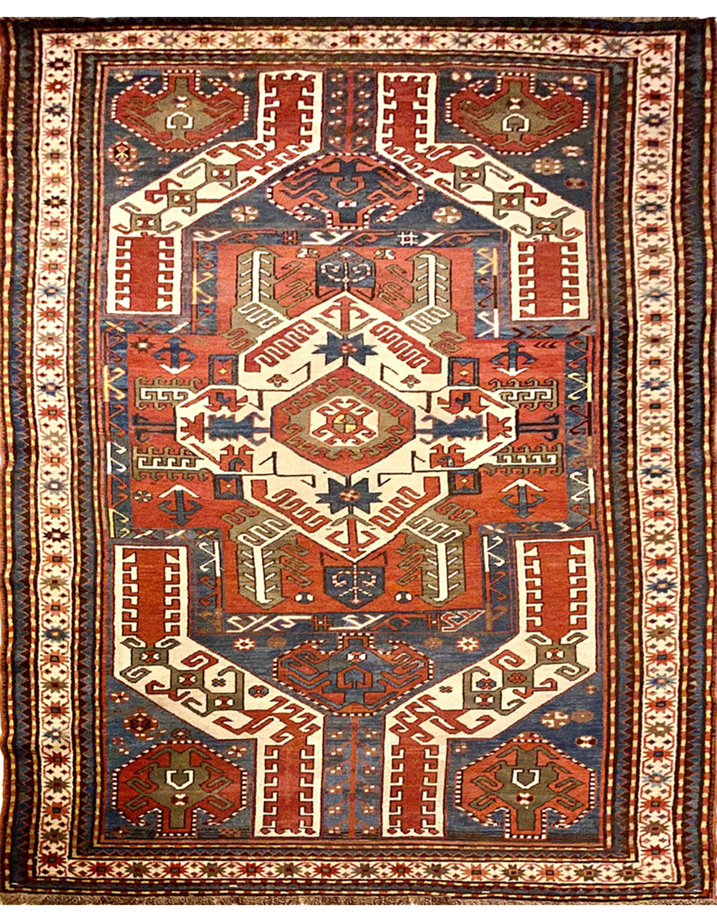 illulian-kasak-oushak-kasim-tappeto-caucaso-270x150-cm-lana image 1