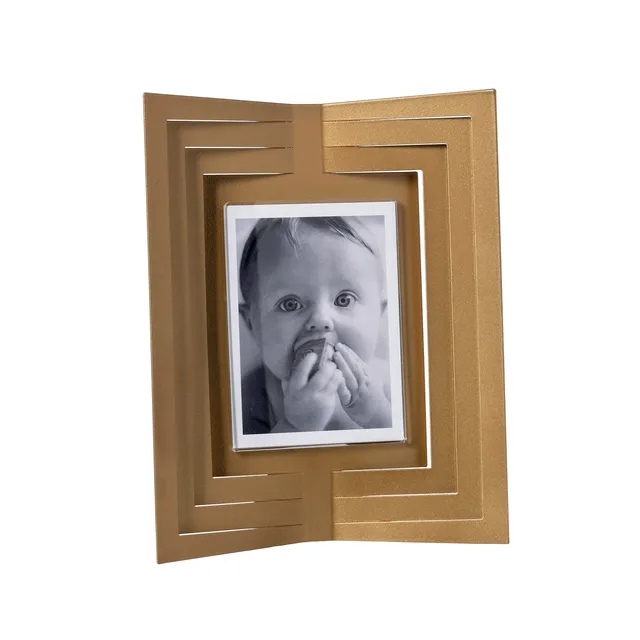 arti-mestieri-portafoto-vibra-piccolo-oro-laccato-18-8x23-cm image 1