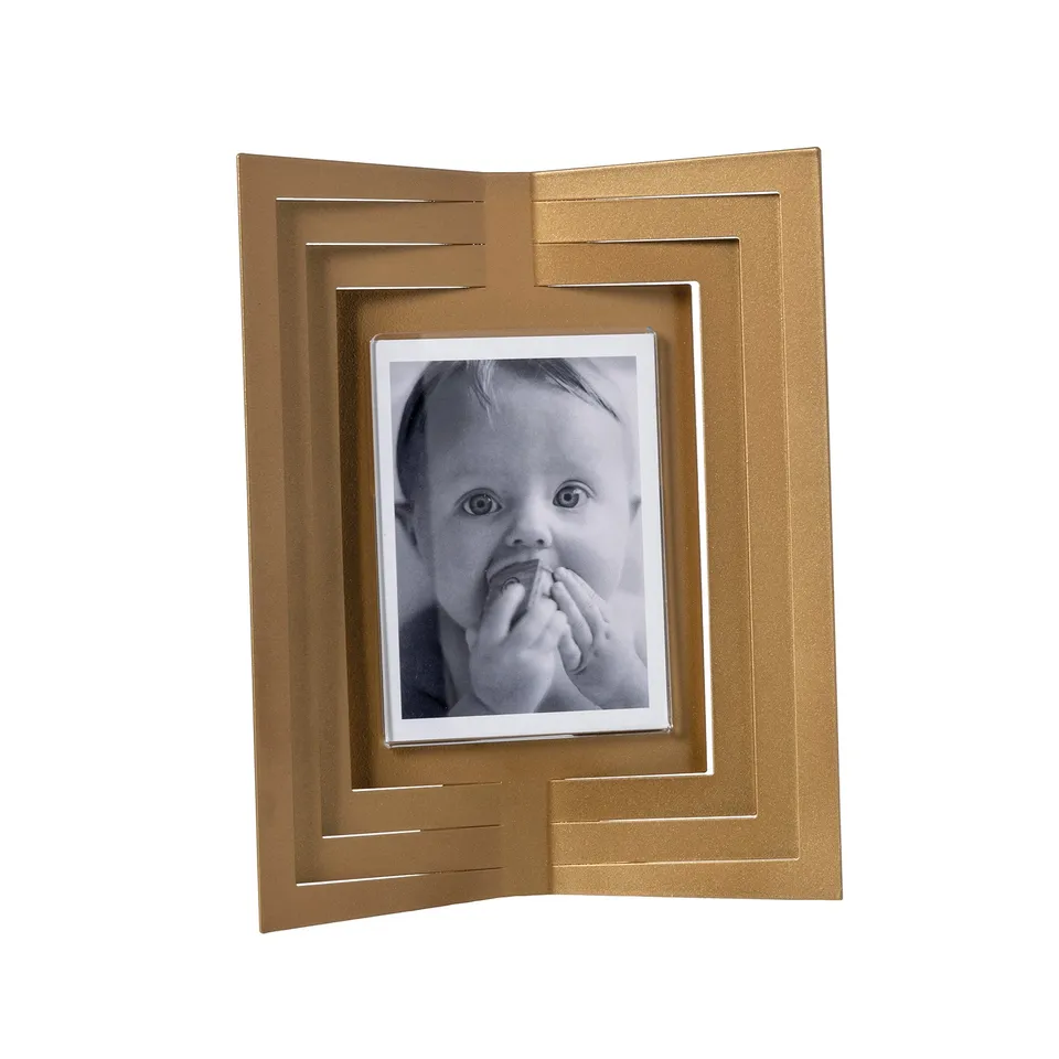 arti-mestieri-portafoto-vibra-piccolo-oro-laccato-18-8x23-cm image 1