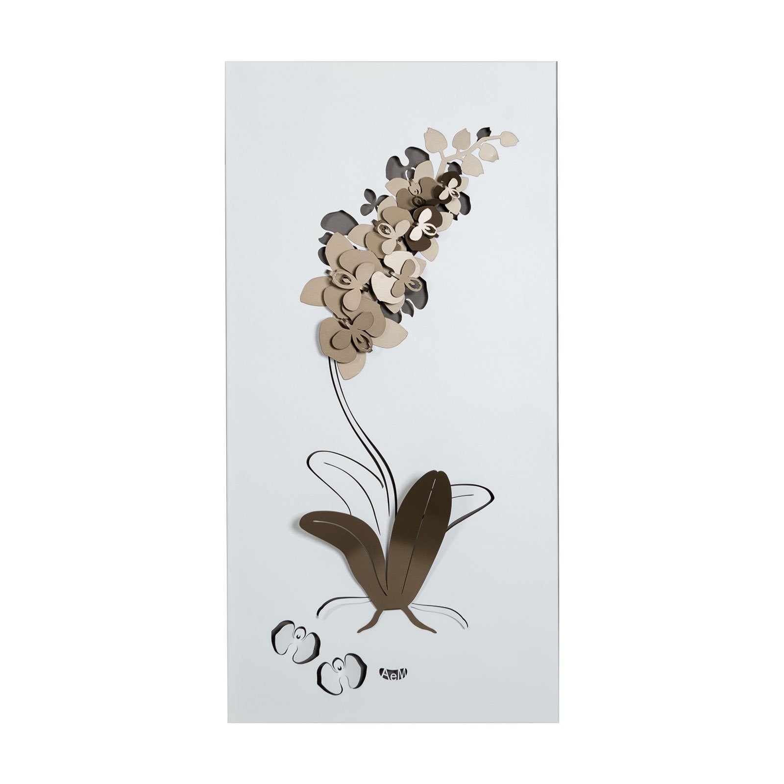 arti-mestieri-orchidea-pannello-decorativo-in-ferro-100x50x8-cm image 3
