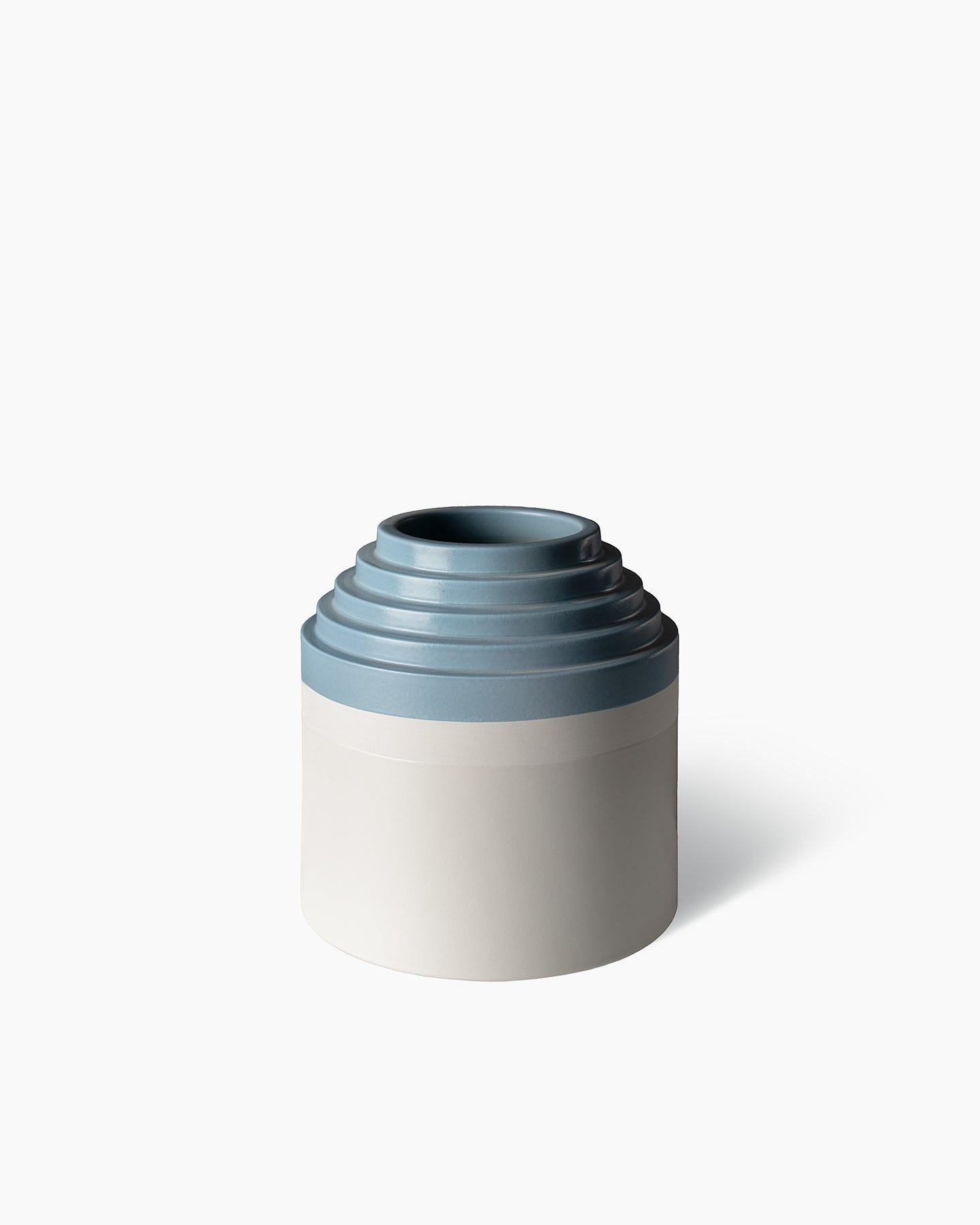 bitossi-ceramiche-vaso-a-gradini-ettore-sottsass-1966-bianco-celeste image 2