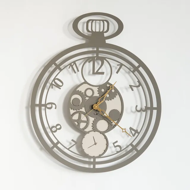 arti-mestieri-orologio-da-parete-cipollone-stile-taschino-in-ferro image 1