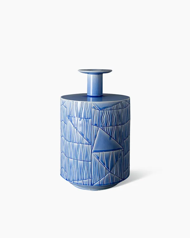 bitossi-ceramiche-vaso-bethan-laura-wood-celeste-craquel-2016 image 1