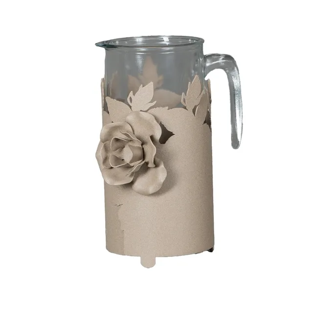 arti-mestieri-bouquet-porta-caraffa-in-ferro image 1