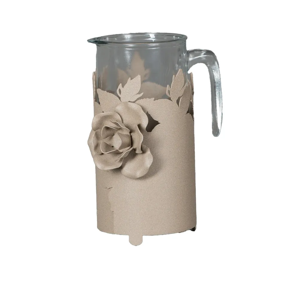 arti-mestieri-bouquet-porta-caraffa-in-ferro image 1