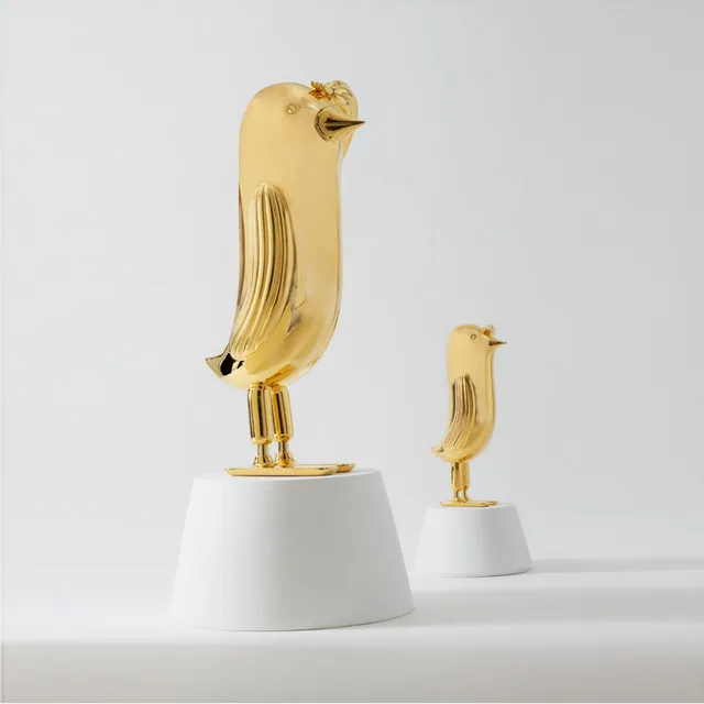bosa-hopebird-scultura-uccello-in-ceramica-oro-24kt image 1
