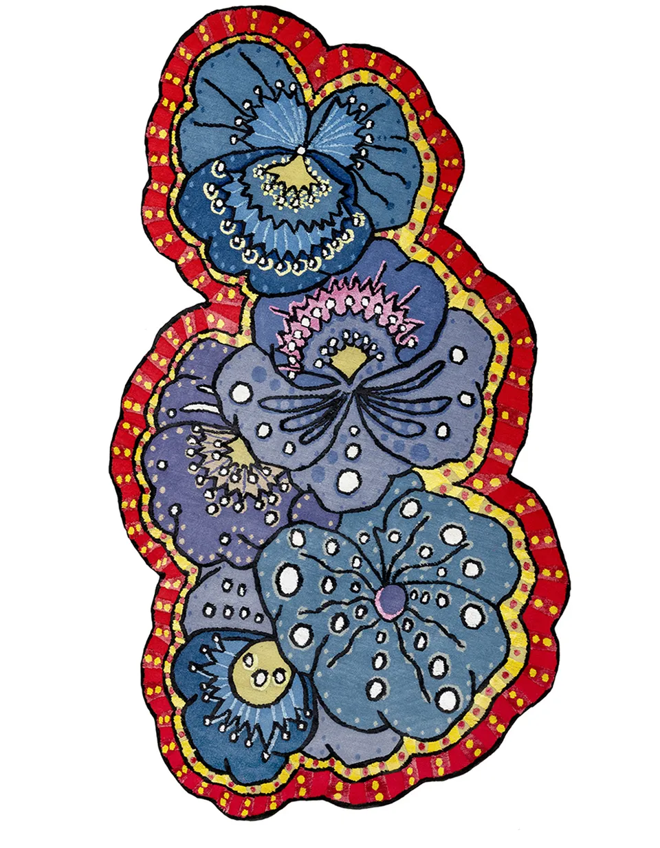 illulian-florpois-maxi-by-enriquez-tappeto-255x172-cm-lana-e-seta image 1