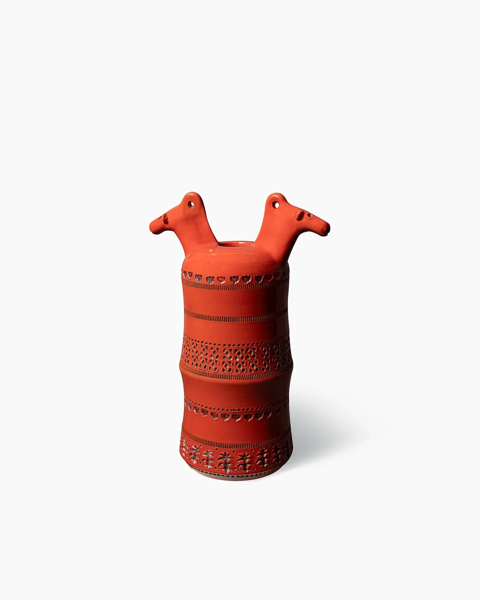 bitossi-ceramiche-vaso-con-cavallo-aldo-londi-1963-riedizione-archivio-storico image 1