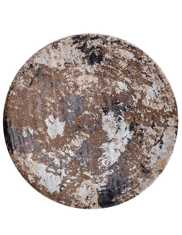 illulian-raw-tappeto-250x250-cm-lana-e-seta image 1