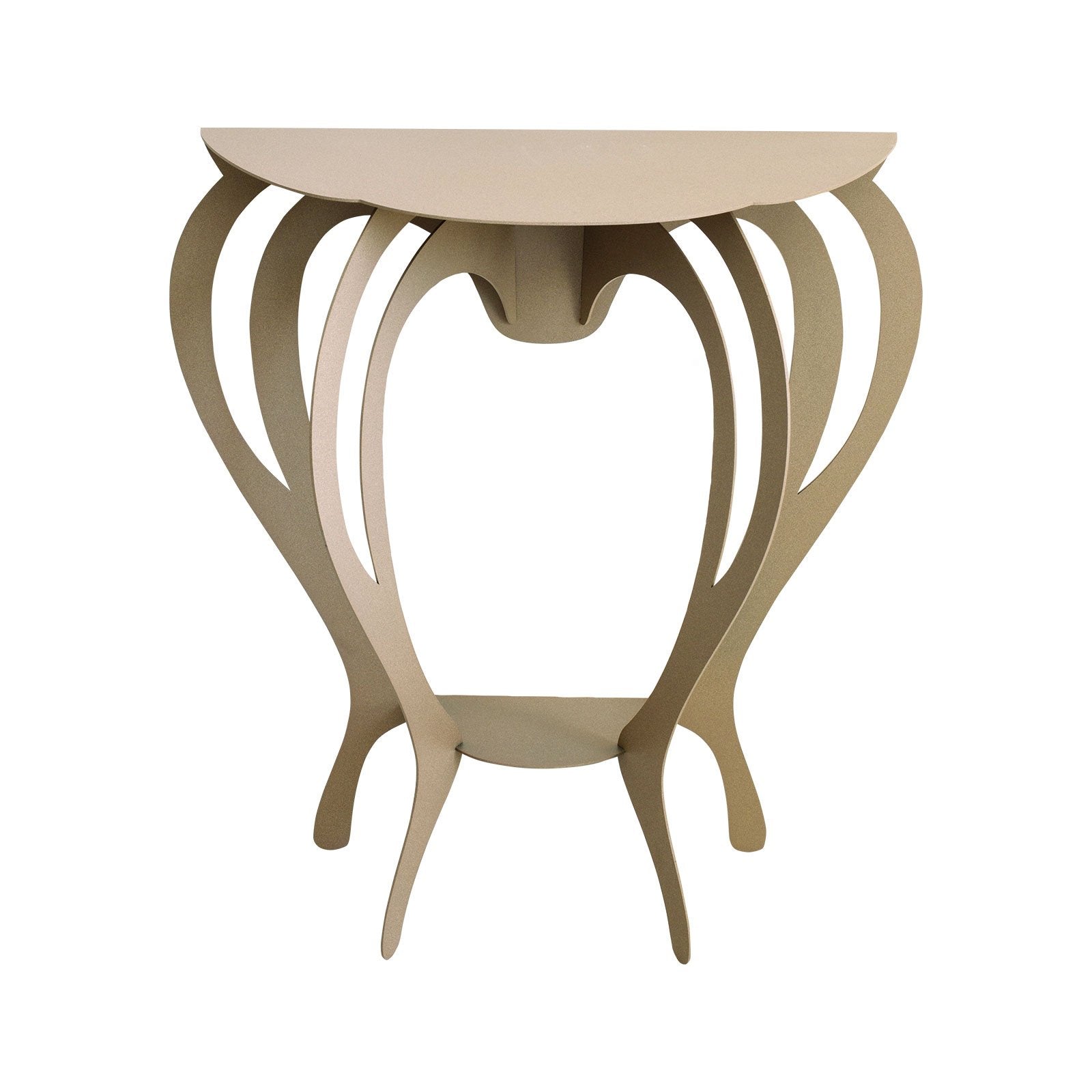arti-mestieri-ballerina-consolle-piccola-in-foglia-oro-argento-beige image 4