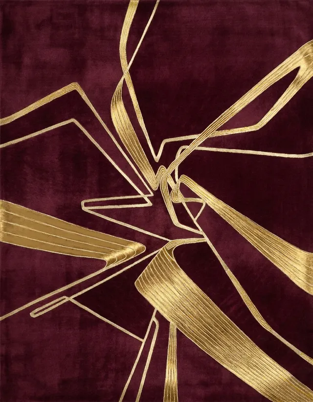 illulian-perspective-01-tappeto-limited-edition-versione-f-gold-burgundy image 1