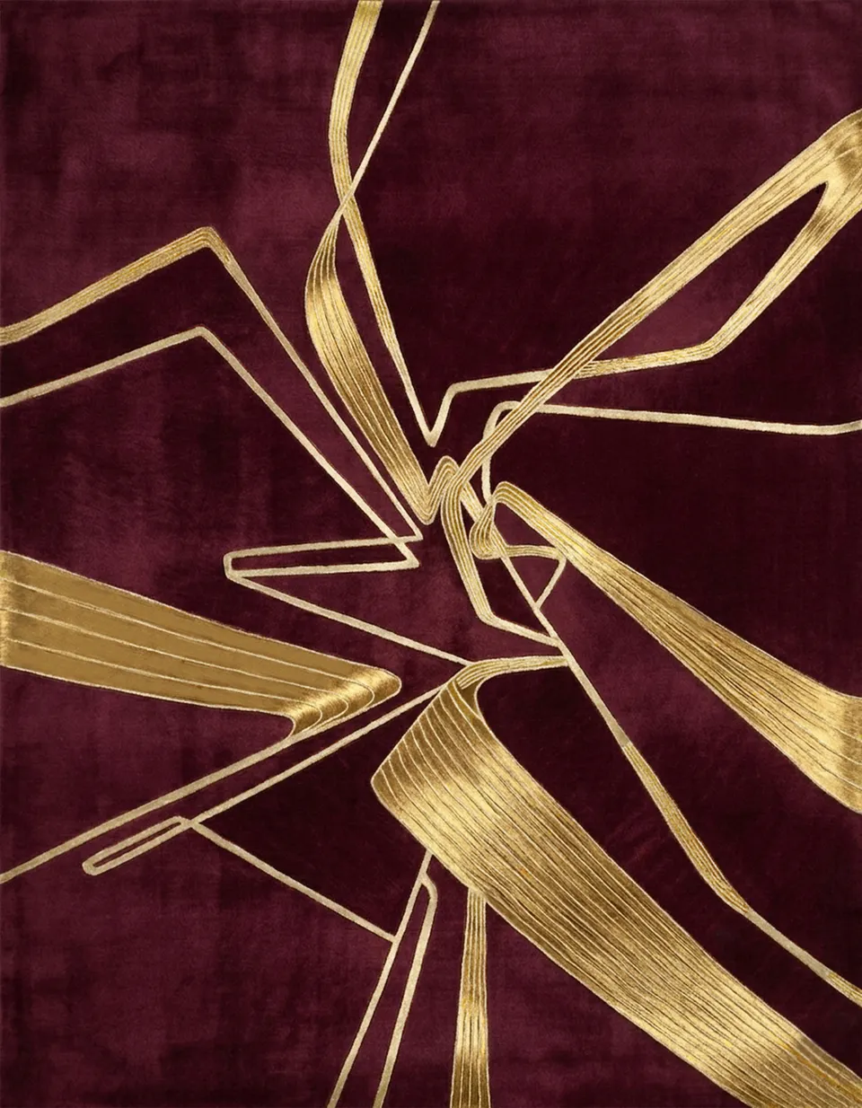 illulian-perspective-01-tappeto-limited-edition-versione-f-gold-burgundy image 1