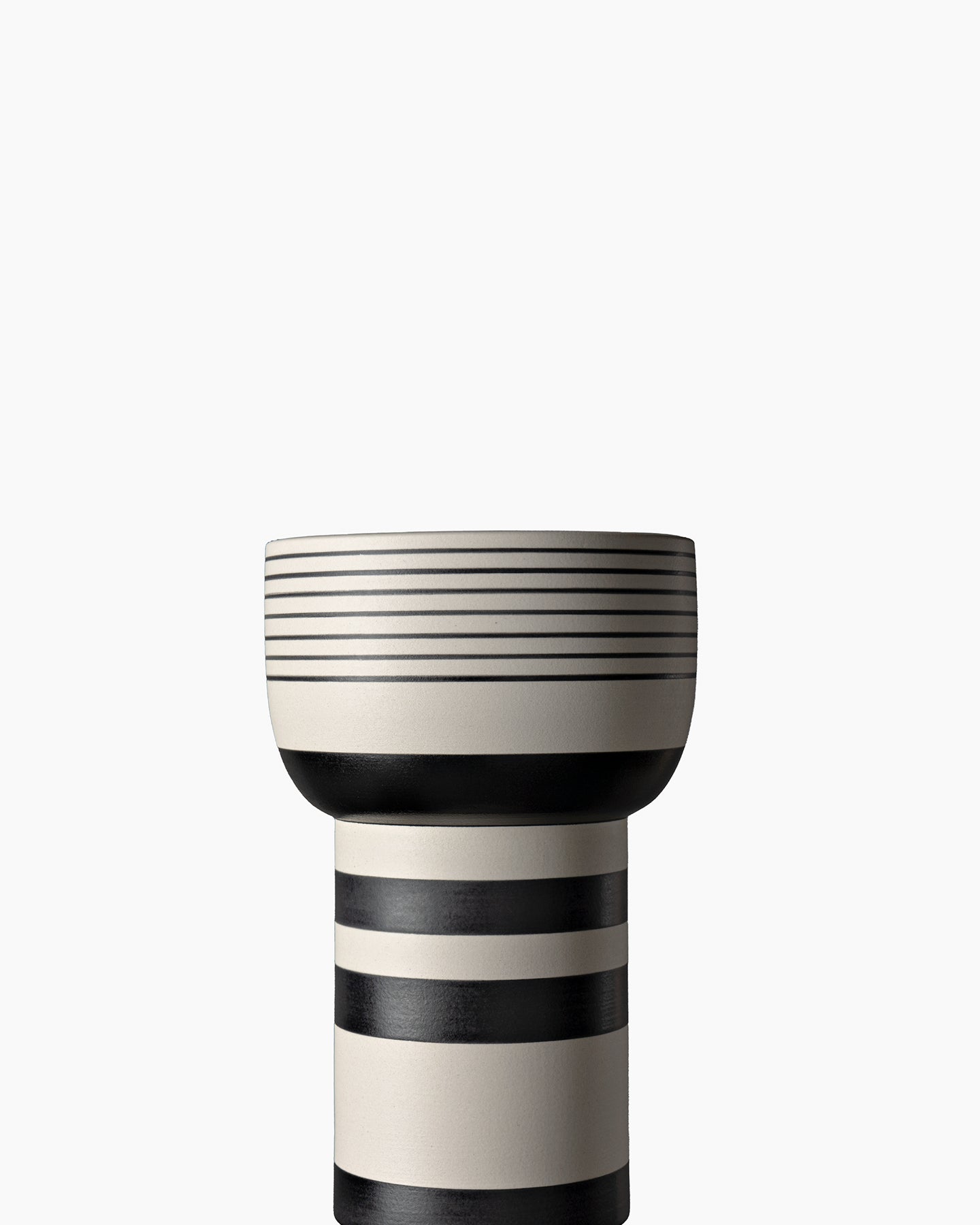 bitossi-ceramiche-vaso-calice-sottsass-bianco-nero-1958 image 3