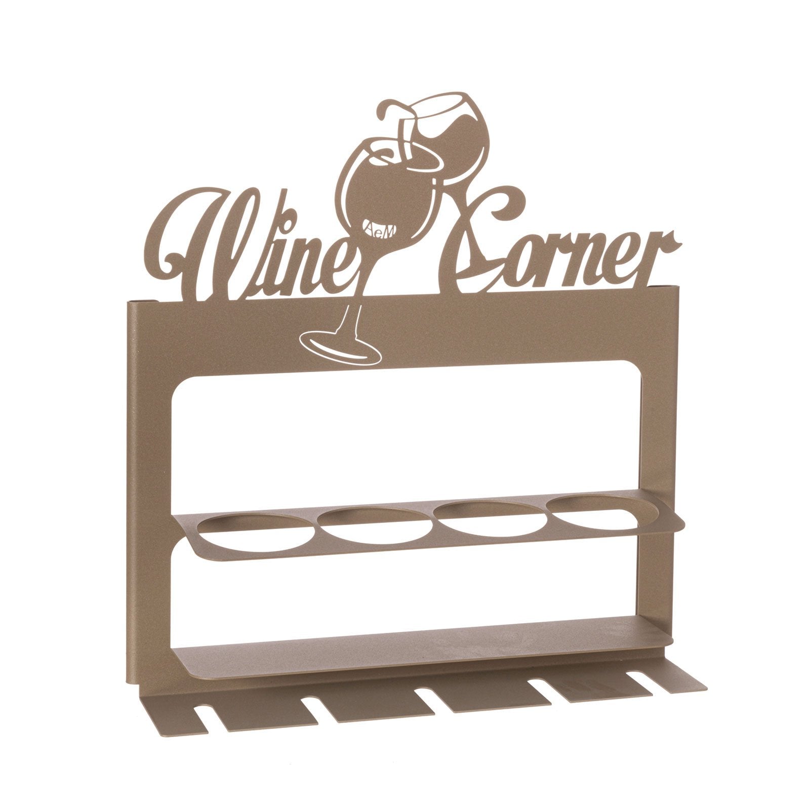 arti-mestieri-wine-corner-porta-bottiglie-da-parete-in-ferro-4-posti-45x10x45-cm image 2