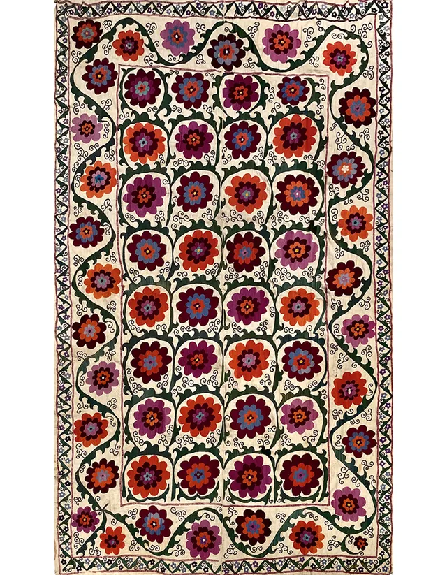illulian-suzani-c-tappeto-nomad-225-x-180-cm-uzbekistan image 1