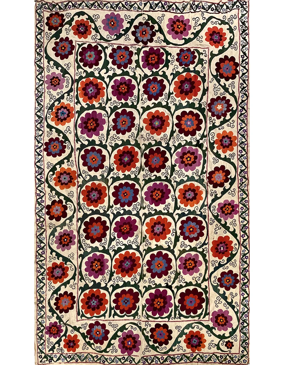 illulian-suzani-c-uzbekistan-tappeto-nomad-255x180-cm-cotone-seta image 1