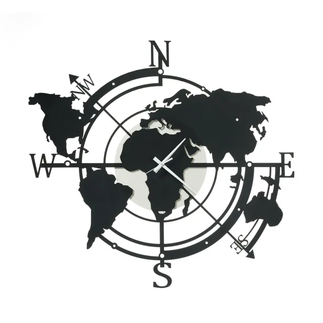 arti-mestieri-orologio-da-parete-planisfero-small-68x62-cm image 1