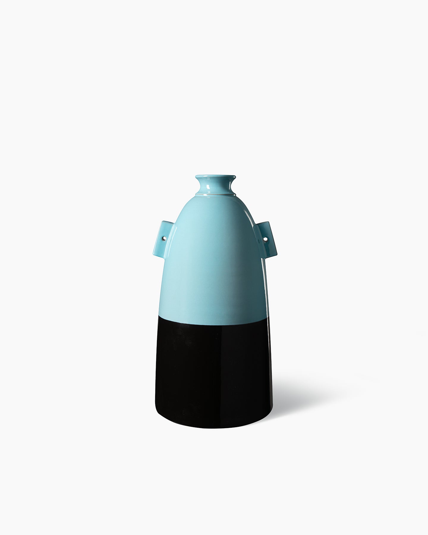 bitossi-ceramiche-vaso-1973-aldo-londi-nero-turchese-riedizione-199-pezzi image 1
