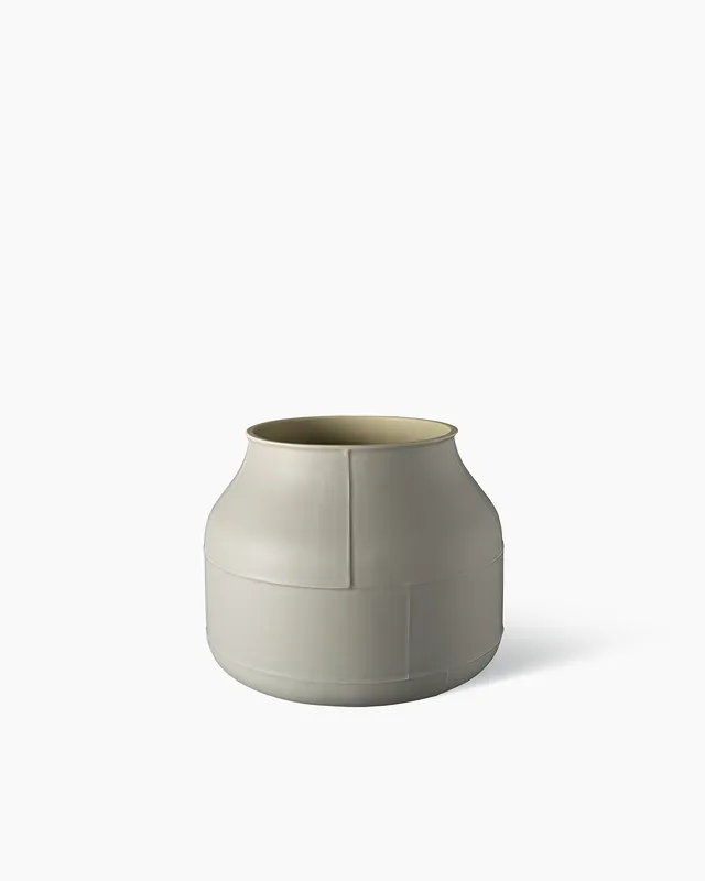 bitossi-ceramiche-vaso-seams-canister-benjamin-hubert-grigio-fumo image 1
