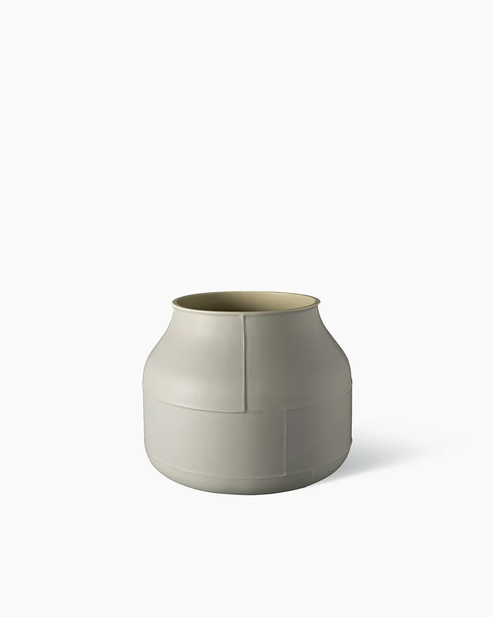 bitossi-ceramiche-vaso-seams-canister-benjamin-hubert-grigio-fumo image 1