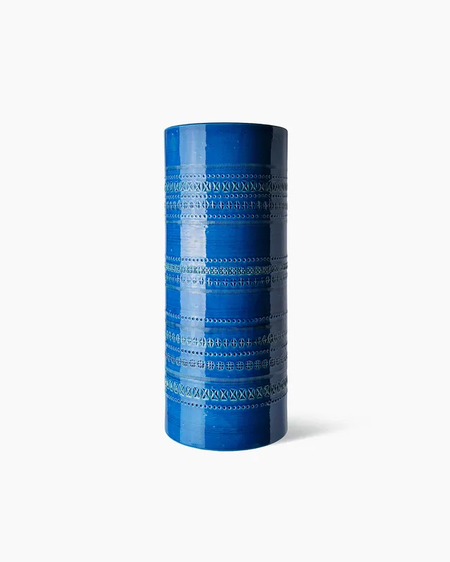 bitossi-ceramiche-vaso-portaombrelli-rimini-blu-aldo-londi image 1