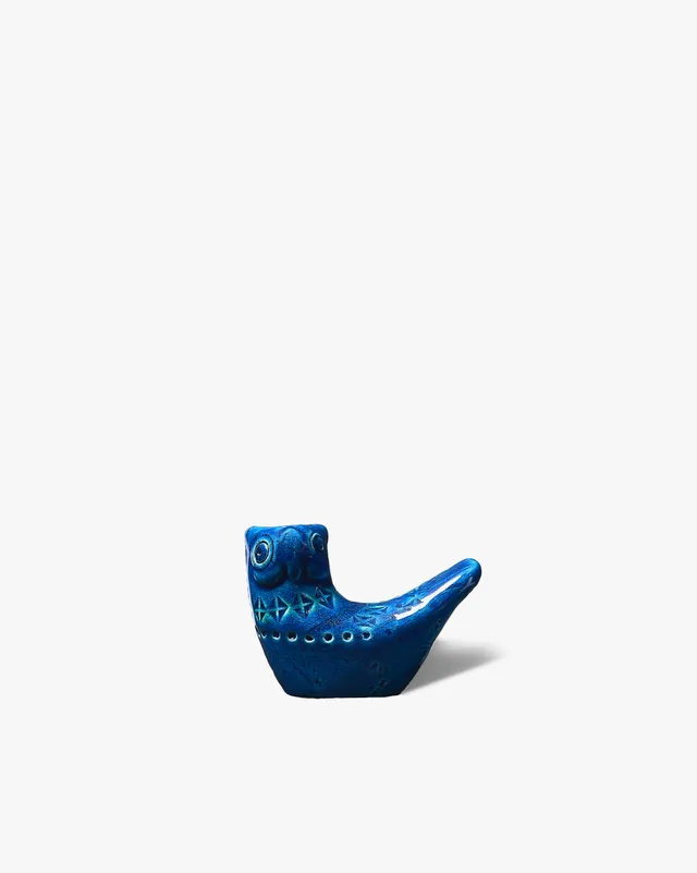 bitossi-ceramiche-miniatura-gufo-rimini-blu-aldo-londi image 1